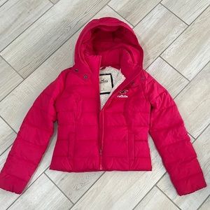 Hollister Pink Puffer Jacket